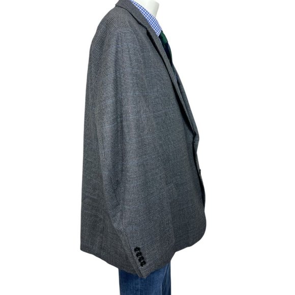 Jean Paul Germain Blazer Jacket Gray Houndstooth Wool Men's 52R Nice - Picture 4 of 9